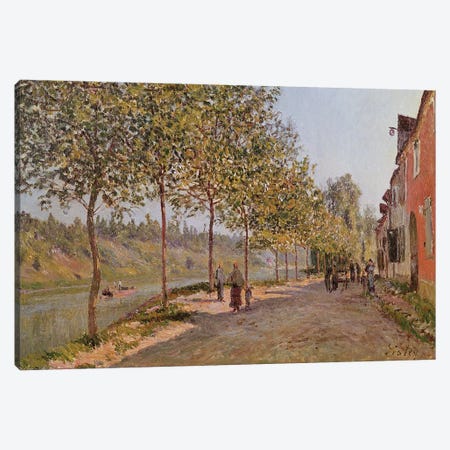 June Morning in Saint-Mammes, 1884  Canvas Print #BMN2035} by Alfred Sisley Canvas Art