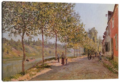 June Morning in Saint-Mammes, 1884  Canvas Art Print