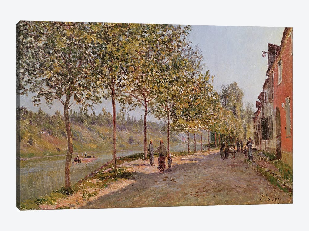 June Morning in Saint-Mammes, 1884  by Alfred Sisley 1-piece Canvas Print