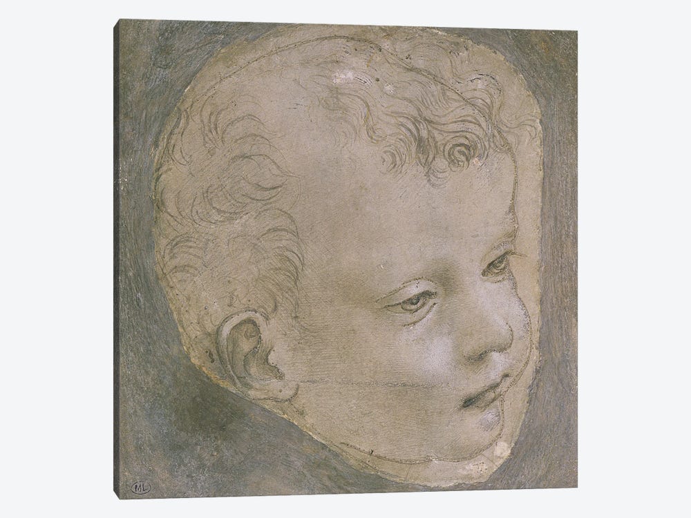 Head of a Child  1-piece Canvas Print