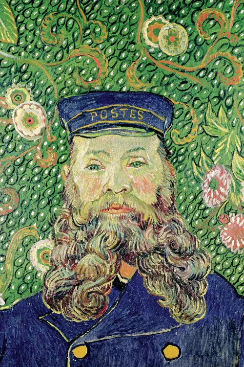 Portrait of the Postman Joseph Roulin, 1889  by Vincent van Gogh wall art