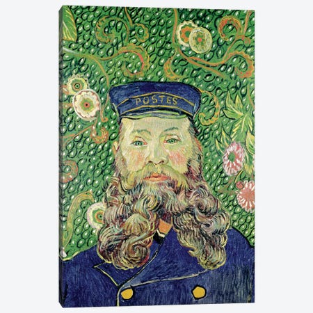 Portrait of the Postman Joseph Roulin, 1889  Canvas Print #BMN2046} by Vincent van Gogh Canvas Art Print