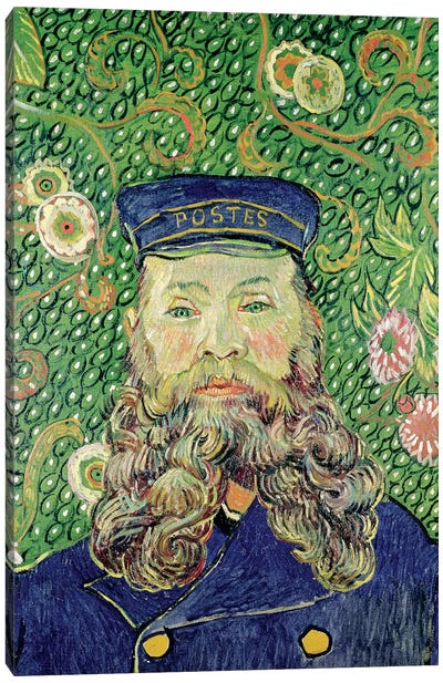 Portrait of the Postman Joseph Roulin, 1889  Canvas Art Print - All Things Van Gogh