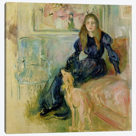 Julie Manet  Canvas Print #BMN2052} by Berthe Morisot Art Print