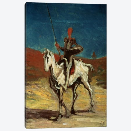 Don Quixote, c.1865-1870  Canvas Print #BMN2058} by Honore Daumier Art Print