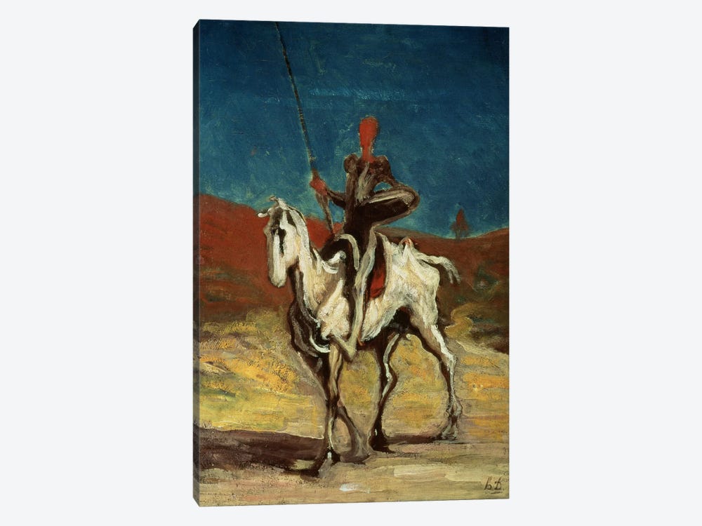 Don Quixote, c.1865-1870  by Honore Daumier 1-piece Canvas Art