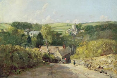 A View of Osmington Village with the Church and Vicarage, 1816  by John Constable canvas print