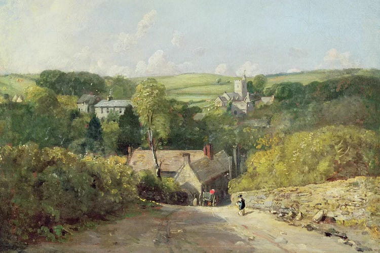 A View of Osmington Village with the Church and Vicarage, 1816 