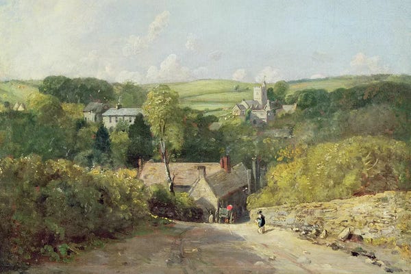John Constable: A View of Osmington Village with the Church and Vicarage, 1816  by John Constable