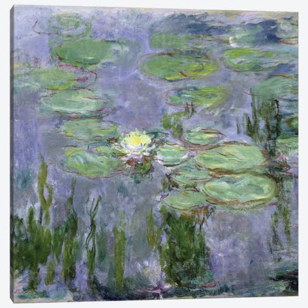 Waterlilies, 1915  Canvas Print #BMN2080} by Claude Monet Canvas Artwork