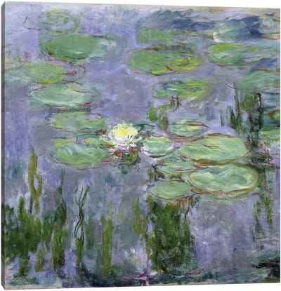 Waterlilies, 1915  Canvas Art Print - Claude Monet
