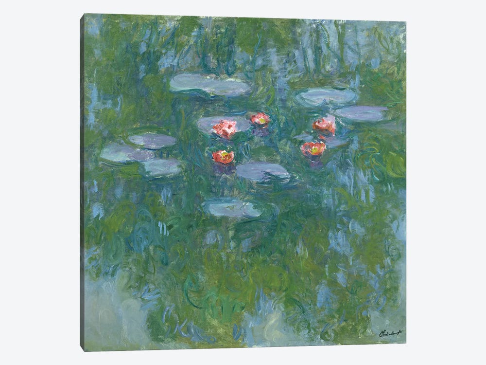 Waterlilies, 1916-19  by Claude Monet 1-piece Canvas Art
