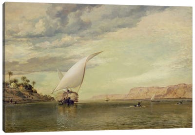 On the Nile  Canvas Art Print