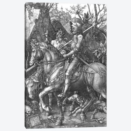 Knight, Death and the Devil, 1513  Canvas Print #BMN2099} by Albrecht Dürer Art Print