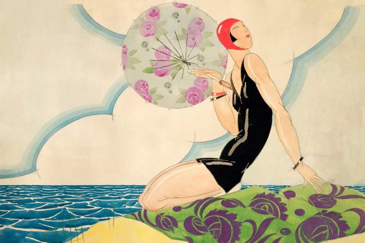 Bather, c.1925 (w/c on paper)