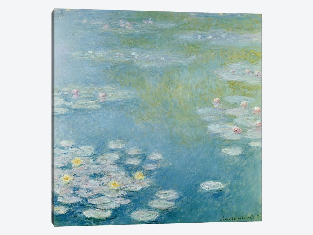 Nympheas at Giverny, 1908  1-piece Canvas Print