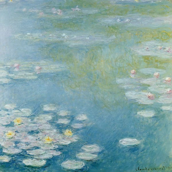 Re-Imagined Masters: Nympheas at Giverny, 1908  by Claude Monet