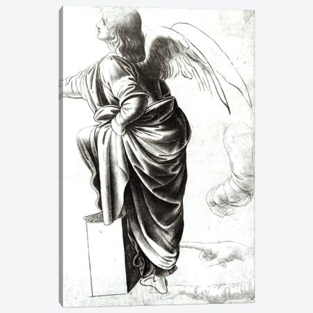 Study of an Angel  Canvas Print #BMN2109} by Leonardo da Vinci Canvas Art Print