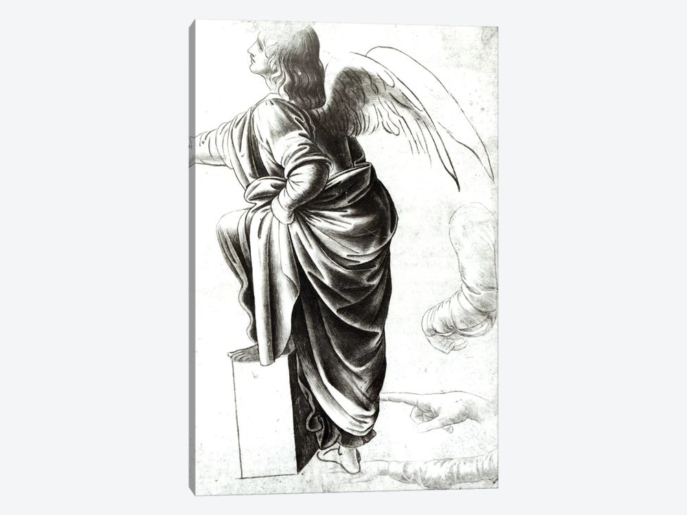 Study of an Angel  by Leonardo da Vinci 1-piece Canvas Art Print