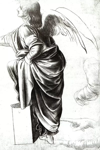 Renaissance: Study of an Angel  by Leonardo da Vinci