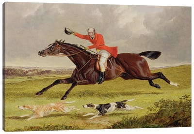 Encouraging Hounds, 1839  Canvas Art Print
