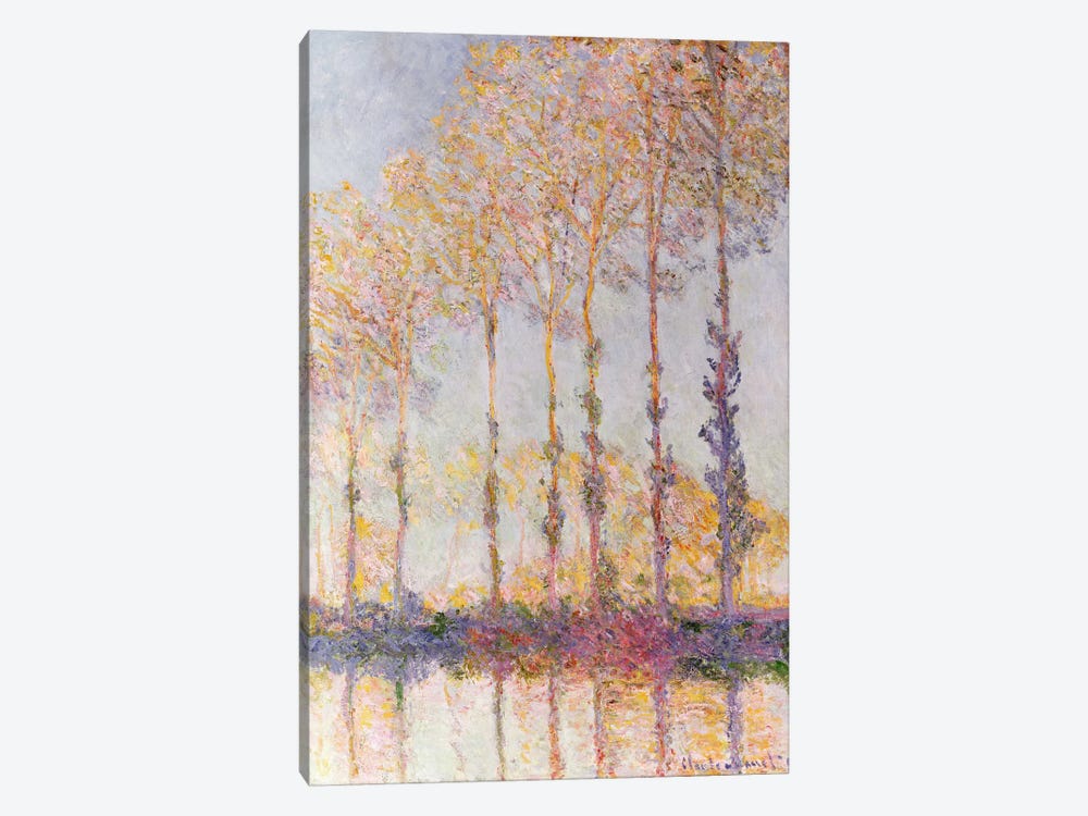 Poplars on the Banks of the Epte, 1891  1-piece Canvas Art Print