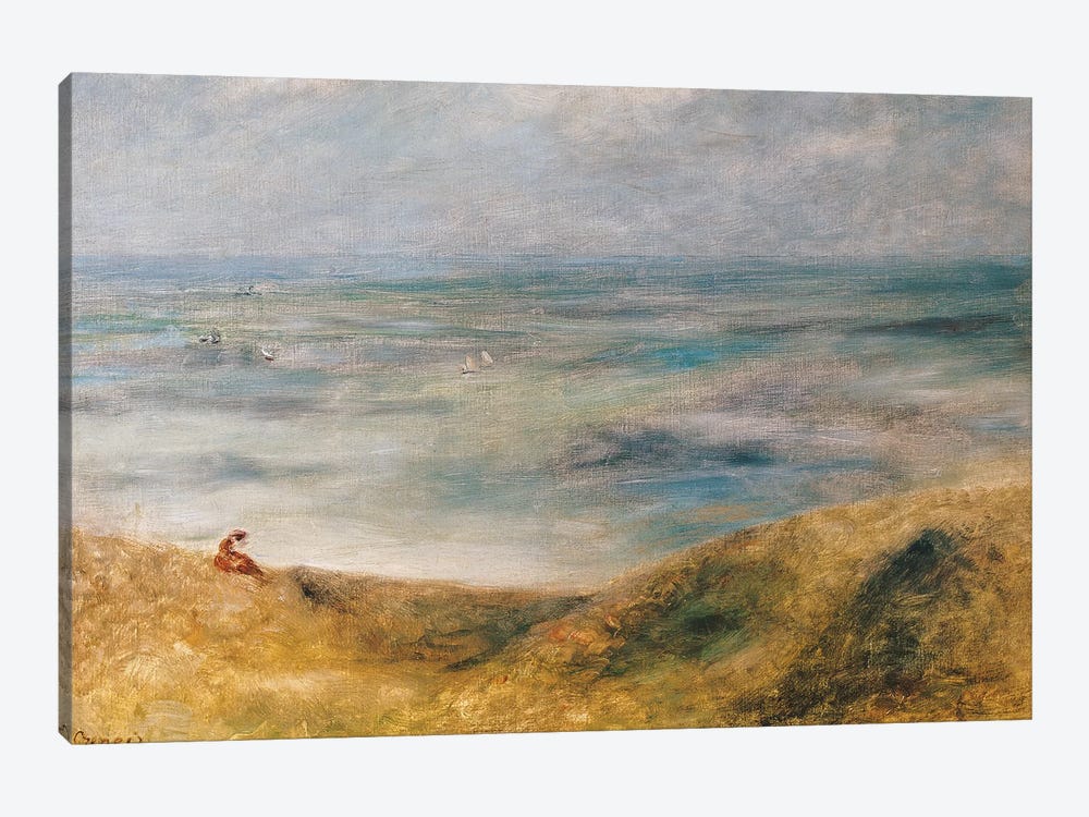 View of the Sea, Guernsey  by Pierre-Auguste Renoir 1-piece Canvas Print