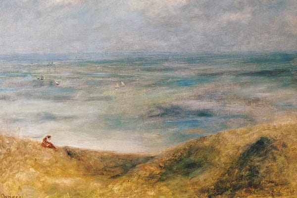 Pierre-Auguste Renoir: View of the Sea, Guernsey  by Pierre-Auguste Renoir