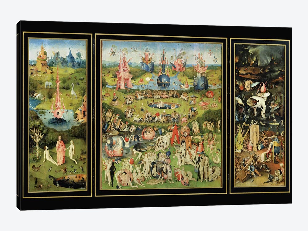 The Garden of Earthly Delights, c.1500  by Hieronymus Bosch 1-piece Canvas Art Print