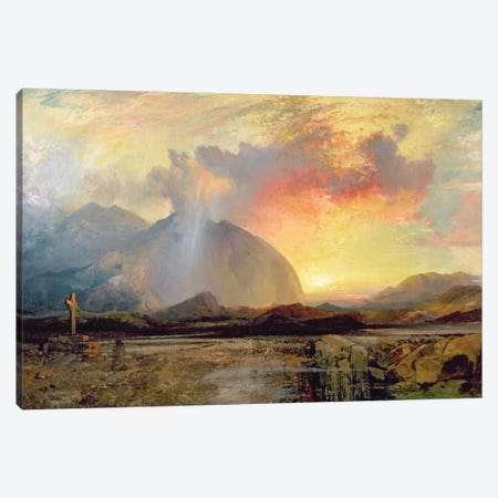 Sunset Vespers at the Old Rugged Cross  Canvas Print #BMN2137} by Thomas Moran Canvas Art Print