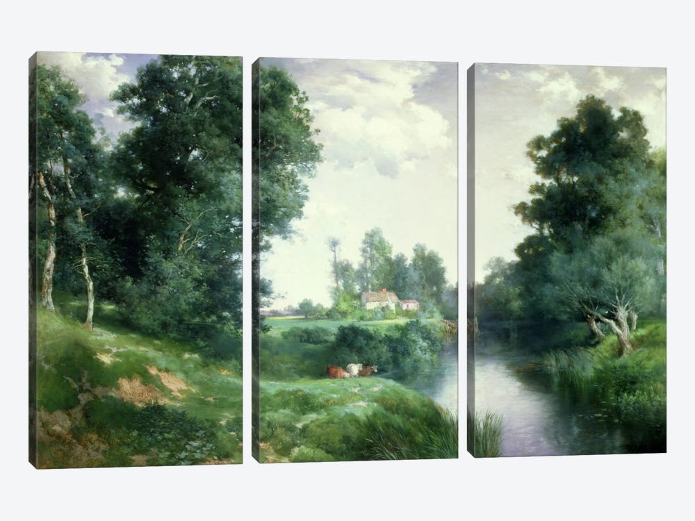 A Long Island River, 1908  3-piece Canvas Wall Art