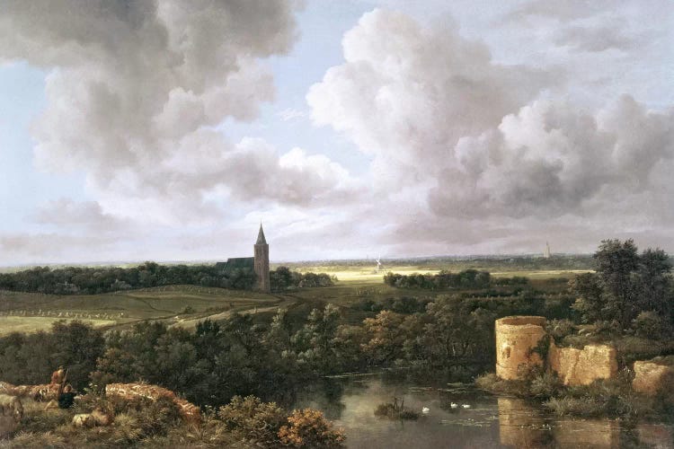 Landscape with Ruined Castle and Church, c.1665-70 