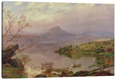 Sugarloaf from Wickham Lake, 1876  Canvas Art Print