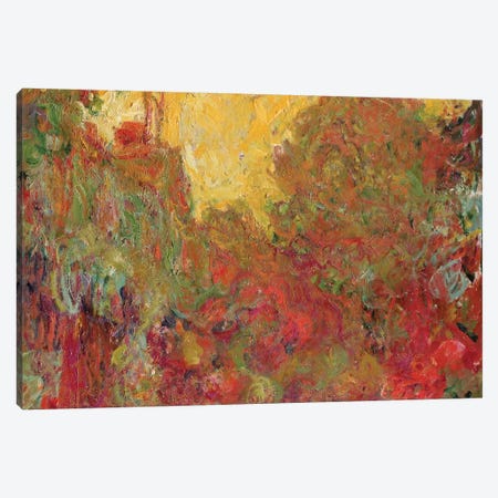 The House seen from the Rose Garden, 1922-24  Canvas Print #BMN2152} by Claude Monet Canvas Art