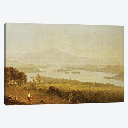 Lake Winnipiseogee, 1858  Canvas Print #BMN2156} by Sanford Robinson Gifford Canvas Art Print