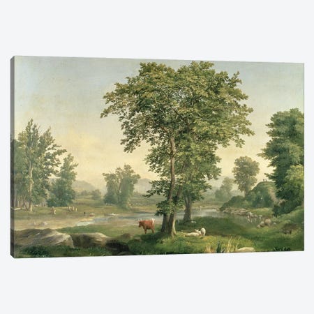 Landscape, 1846  Canvas Print #BMN2161} by George Inness Sr. Canvas Art Print