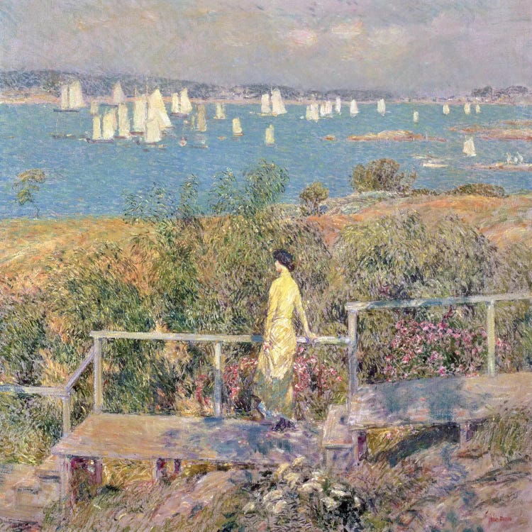 Yachts, Gloucester, 1889  by Childe Hassam wall art