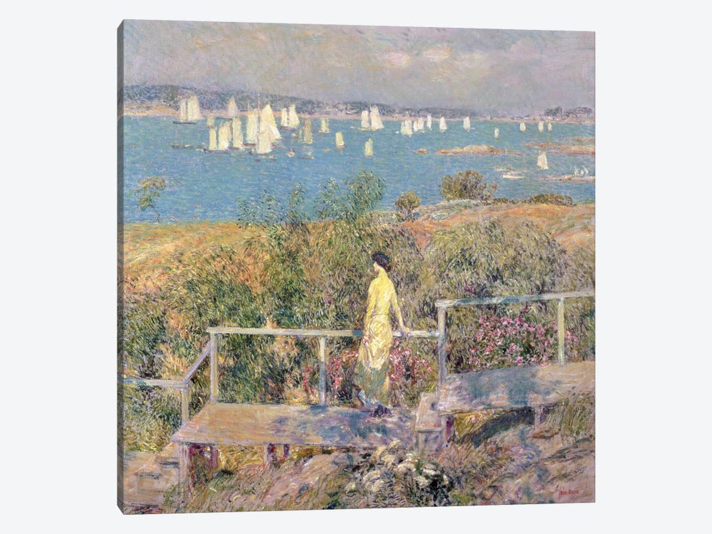 Yachts, Gloucester, 1889  by Childe Hassam 1-piece Canvas Art Print