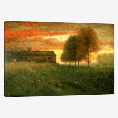 Sunset, Montclair, 1892  Canvas Print #BMN2164} by George Inness Sr. Canvas Wall Art