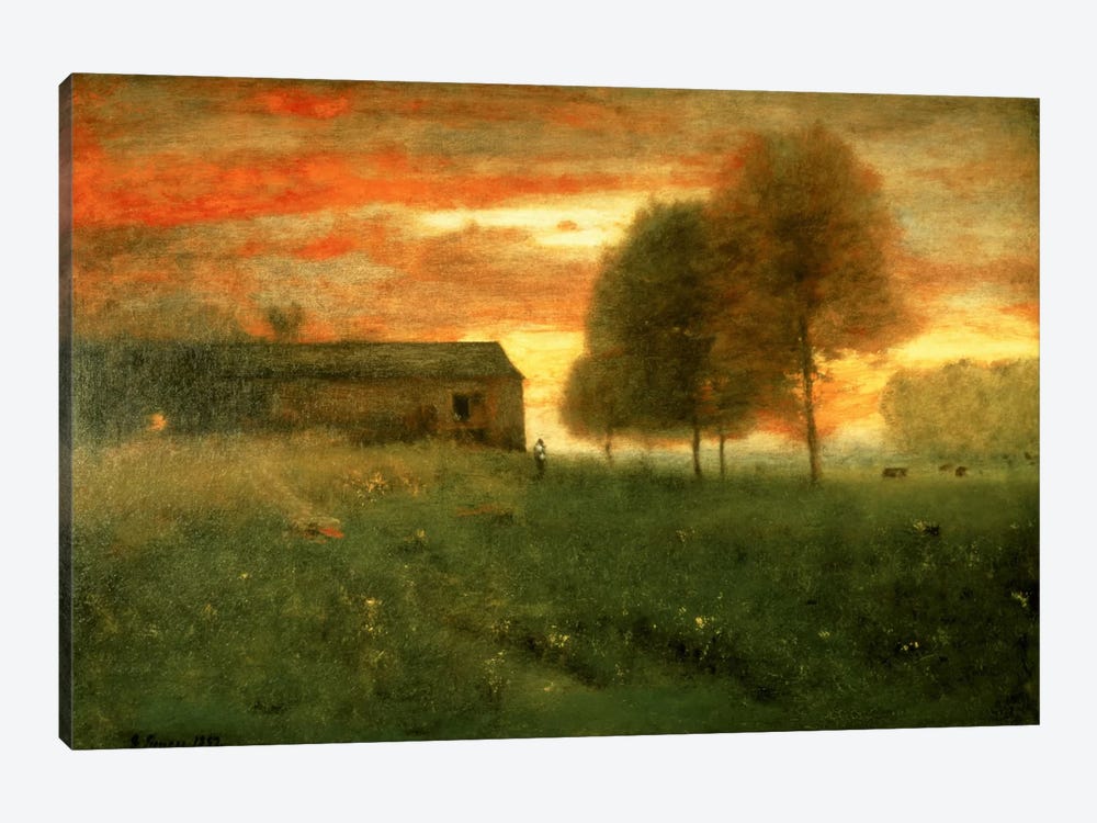 Sunset, Montclair, 1892  by George Inness Sr. 1-piece Canvas Artwork