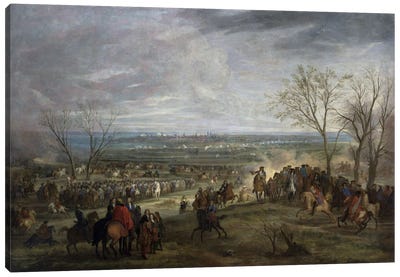 The Siege of Valenciennes, 1677  Canvas Art Print