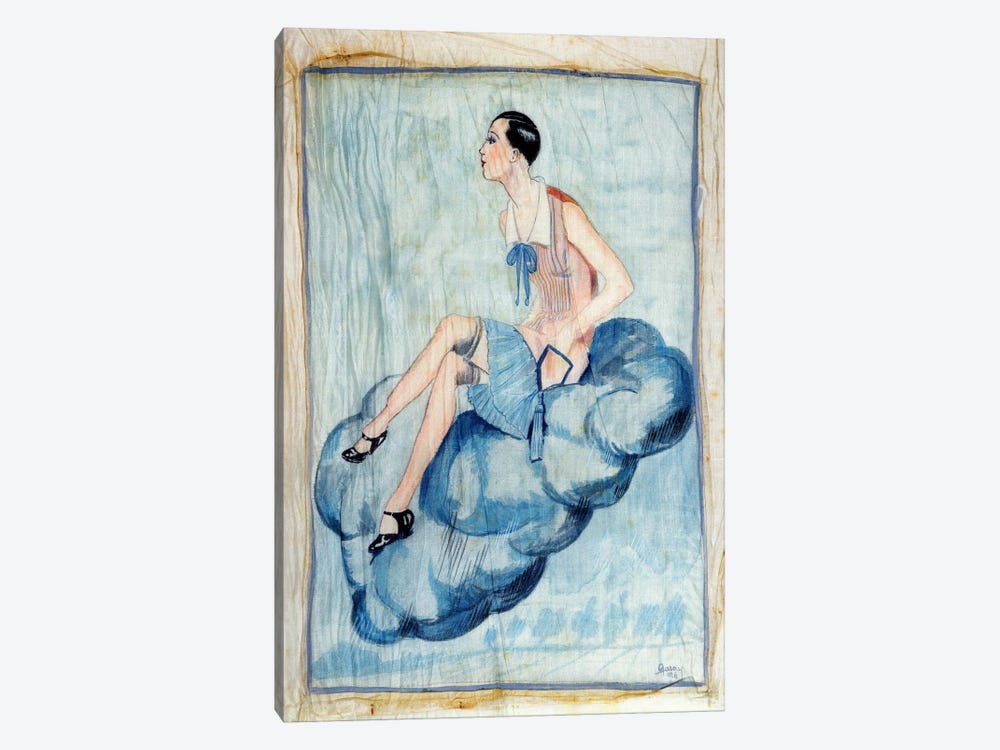 'La Garconne', c. 1925-30 (painted silk) 1-piece Canvas Print