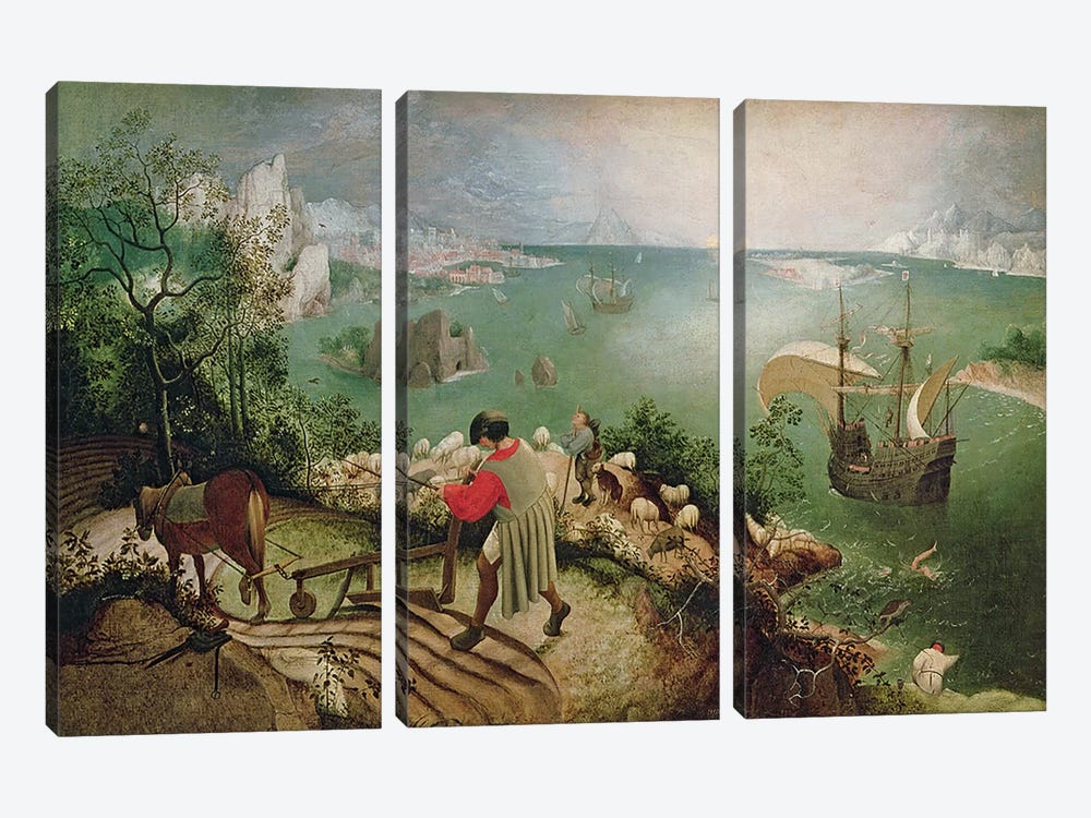 Landscape With The Fall Of Icarus Pieter Brueghel The Elder Icanvas