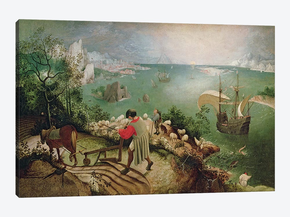Popular Art Print of Pieter Bruegel:Landscape with the Fall of Icarus.Wall Art. 