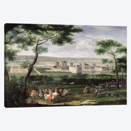 View of the Chateau de Vincennes, c.1665  Canvas Print #BMN2221} by Adam Frans van der Meulen Canvas Art