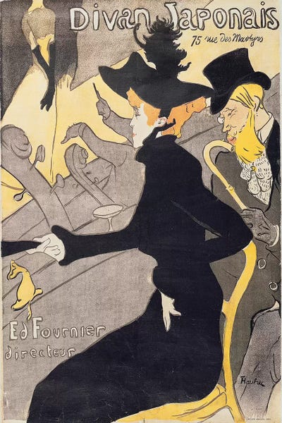 Henri de Toulouse-Lautrec: Poster advertising 'Le Divan Japonais', 1892  by Henri de Toulouse-Lautrec
