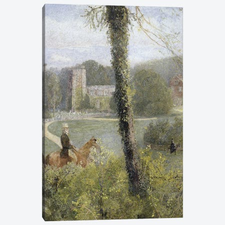 Somerset: Man Riding to His Lady,  Canvas Print #BMN2234} by John William North Canvas Wall Art
