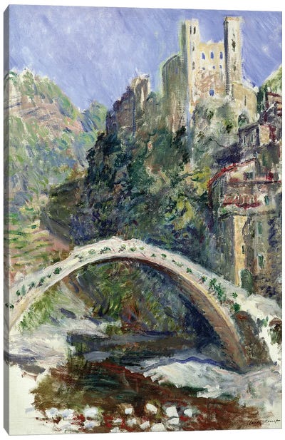 The Castle of Dolceacqua, 1884  Canvas Art Print - Claude Monet
