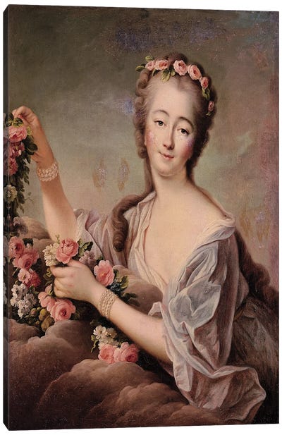 Portrait of the Countess du Barry  Canvas Art Print
