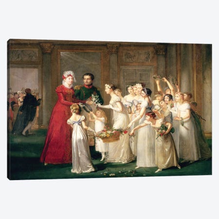 The Arrival of Marie-Louise de Habsbourg-Lorraine  Canvas Print #BMN2245} by Pauline Auzou Art Print